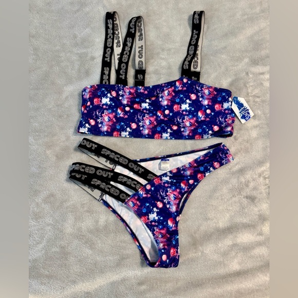 Spaced Out Print Matching Underwear Set
